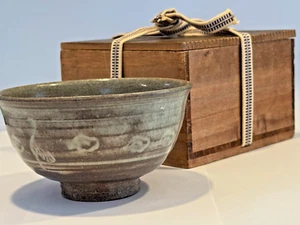 Japanese KARATSU chawan. 1890-1910 with box, nice - Picture 1 of 12