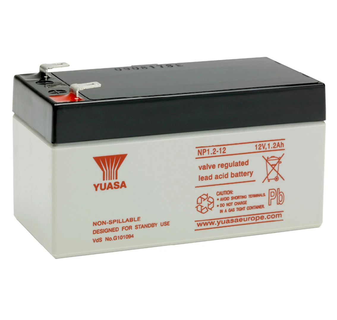 YUASA 12 V 1.2AH (1.3AH) Batteria Ricaricabile Sicurezza - Foto 6