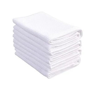 4PCS 100% Cotton Waffle Weave Dish Towels Super Absorbent 17"x25" Kitchen Set - Picture 1 of 8