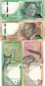 Juego de 2 piezas Perú: 10 y 20 soles (2019) - p-196, Perú 197, B537a, B537a UNC - Imagen 1 de 3