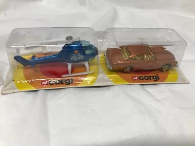 CORGI KOJAK BUICK/POLICE HELICOPTER 1978 United Kingdom Issue MIP - Image 1 of 4