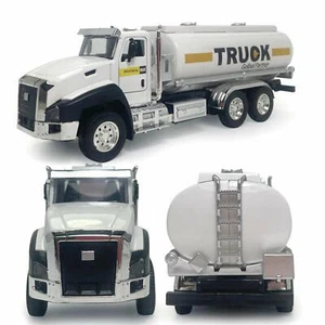 Alloy+PC Pull Back Tanker Trailer Truck Model Car Diecast Kids Toy Vehicle 1/50[ - Picture 1 of 12