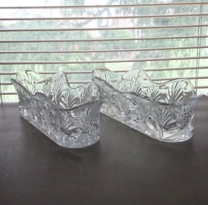 Fifth Avenue Crystal Portico Relish Dish Pair - Picture 1 of 5