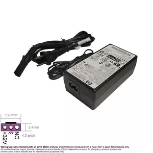 Power Adapter AC DC MNF 3-Pin Purple 32V 1.56A 1560mA HP 0957-2230 AA24510L - Picture 1 of 3