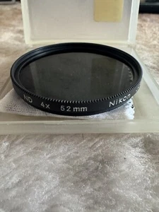 Nikon 52mm Black Ring ND 4x Filter In Case - Picture 1 of 1