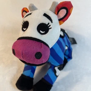 Britto Popplush Andy The Cow Retired Enesco France Plush Approx 8" x 7" - Picture 1 of 13