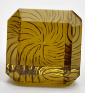 Lab Smoky Quartz Octagon Faceted Carvings Carved 14 mm X 12 mm Size Available. - Picture 1 of 6