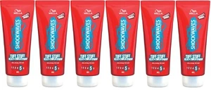 6 x Wella Shockwaves Ultra Strong Tuff Stuff Heat & Sweat Proof Hair Gel, 200ml - Picture 1 of 5
