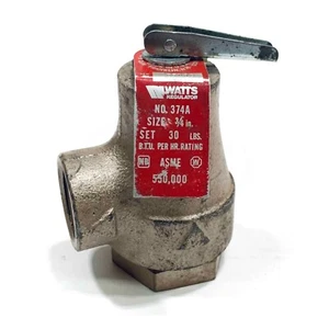 374A Watts Water Pressure Safety Relief Valve, 3/4" - Picture 1 of 4