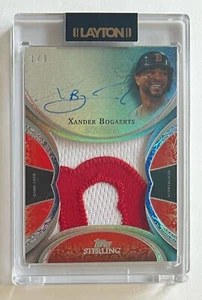 2022 Topps Sterling Xander Bogaerts Splendor Jumbo Patch AUTO 1/3 - Bild 1 von 2