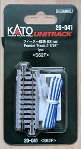 NEW KATO N Scale : 20-041 UNITRACK 62mm (2 7/16") Feeder Track S62F AIRMAIL Only - Picture 1 of 2