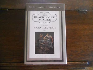 THE BLACKBOARD JUNGLE by Evan Hunter, SIGNED, 1st/1st thus 1999 HCDJ (Ed McBain) - Picture 1 of 5