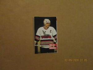 IHL Kansas City Blades Vintage Defunct Circa 1993-94 Team Logo Pocket Schedule