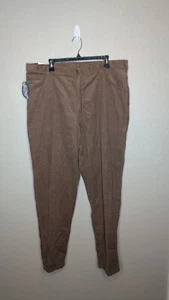 Vintage neu mit Etikett Dickies 40 x 32 braun Branders klassische Passform gerades Bein Cordhose - Bild 1 von 7