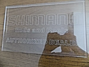 SHIMANO RODS AND REELS AUTHORIZED DEALER SIGN - 12" X 7" - SS139 - Picture 1 of 2
