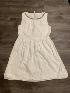 Crewcuts J. Crew Girls Kids Dress Size 10 White - Picture 1 of 5