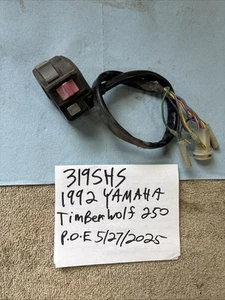 1992 Yamaha Timberwolf 250 Headlight Switch Kill Switch OEM 319 - Picture 1 of 11