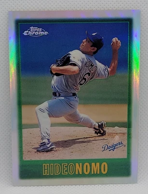 1997 Topps Chrome Hideo Nomo Refractor #156 Dodgers  - Image 1 of 2