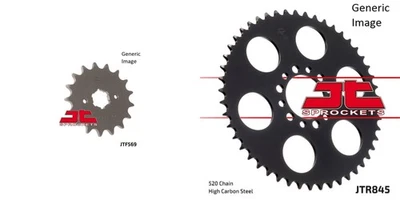 Kit de piñón delantero y trasero de acero para todoterreno Yamaha XT250 1980-1983 Foto 1 de 4