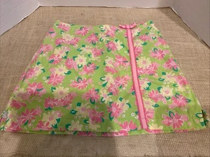 Lilly Pulitzer Vintage Green Pink Floral Print Rhino Skort/Skirt, 14 Girls - Picture 1 of 12