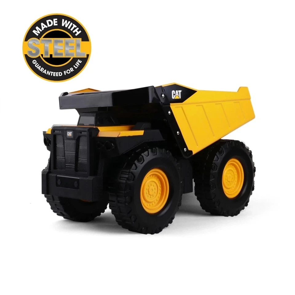 CAT Construction Mighty Steel Dump Truck Toy Yellow