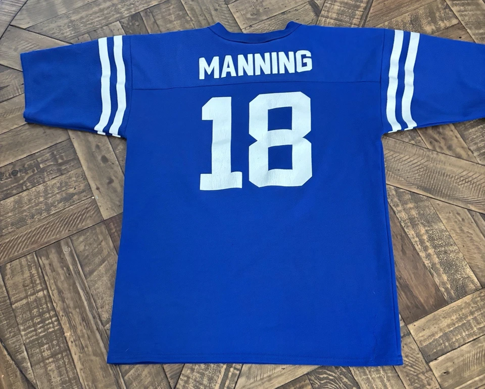 Camiseta deportiva vintage Peyton Manning #18 Indianapolis Colts logotipo NFL YXL A44 Foto 1 de 4