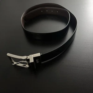 Chaps Faux Leather Dress Belt Reversible Black Brown Boys Youth Large 30-32 - Picture 1 of 7