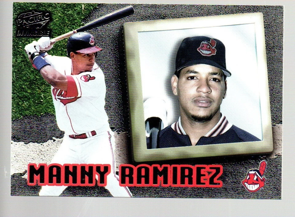 1998 Pacific Invincible Silver #25 Manny Ramirez - Image 1 of 1