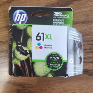 HP 61 XL Tri-Color Ink Cartridge High Capacity High Yeild Exp May 2017 - Picture 1 of 9