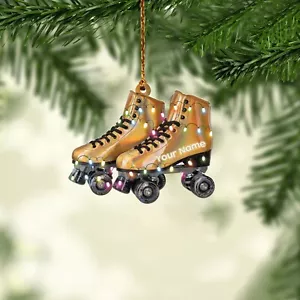 Roller Skating Christmas Ornament, Roller Skate Christmas Ornament decor - Picture 1 of 5