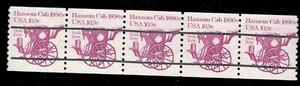 US. 1904a. 10.9c. Hansom Dab 1890s. Precanceled. Coil Strip of 5. MNH. 1982 - Picture 1 of 1