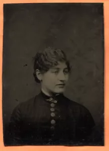 TT Portrait einer jungen Frau, ca. Anfang 1880er Jahre Farbtyp - Bild 1 von 2