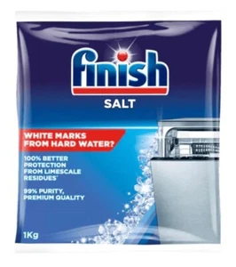 Finish Dishwasher Salt 1Kg Recommended by Major Brands Best Limescale Protection - Picture 1 of 8
