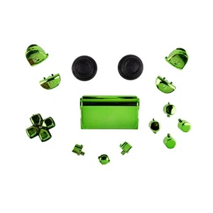 Sony PS4 Playstation 4 Full Button Set Chrome Look - Green - Picture 1 of 3