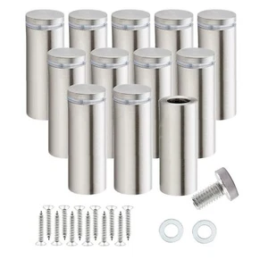 Stainless Steel Wall Mount Glass Standoff Holder Screw Nails Advertising Nail... - Picture 1 of 7