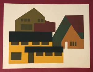 Lee Adler, Factory Town I, Serigraphie, handsigniert und nummeriert 12/60 - Picture 1 of 1