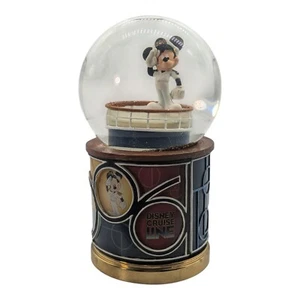 Disney Cruise Line Captain Mickey Mouse Wasser Glitzer Schneekugel 6" selten 2006 - Bild 1 von 5