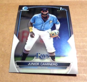 Junior Caminero 1st Bowman Chrome Card 2023 Bowman Card BCP-61 - Picture 1 of 1