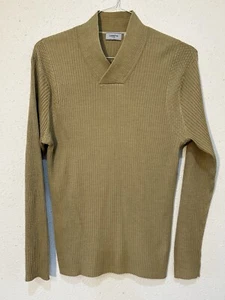 Suéter cuello chal calce moderno mezcla seda y lana CLAIBORNE LUXE para hombre talla XL - Imagen 1 de 9