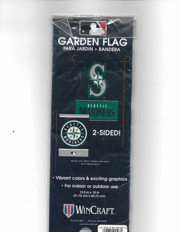 Seattle Mariners garden flag new NIB - Image 1 of 1