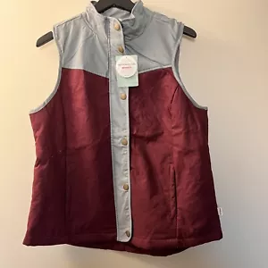 Gilet Magellan Campfire trapuntato bordeaux e grigio zip/snap vestibilità classica / più 1 x - Foto 1 di 7