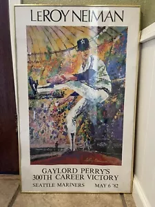 Litografia LeRoy Neiman "Gaylord Perry 300th Career Victory" realizzata nel 1982 - Foto 1 di 11