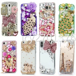 For Samsung Galaxy S20 / S21 / Plus / Ultra Bling Case Stones back phone Cover - Picture 1 of 19
