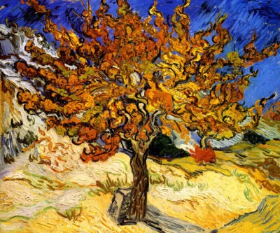 MULBERRY TREE 1889 IMPRESSIONIST PAINTING BY VINCENT VAN GOGH REPRO - Image 1 of 3