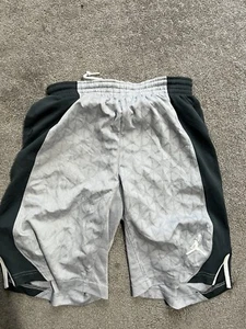 Nike Air Jordan Jumpman Gray Dri-Fit Mesh Basketball Shorts KidsYouth- Large - Picture 1 of 4