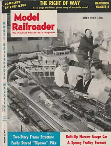 Railroader Magazine July 1955 2-Story Station,Right of Way Trackside Detail - Picture 1 of 1