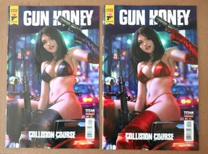 GUN HONEY: COLLISION COURSE #1A & #1 FOC CHEW UNGELESEN NM - Bild 1 von 2