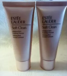 Estee Lauder Soft Clean Moisture Rich Foaming Cleanser Lot Of 2 - Picture 1 of 2