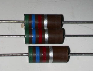 Allen Bradley carbon composition resistors 2 watt 10% 5.6K ohm  A Lot Of (3)￼ - Picture 1 of 5