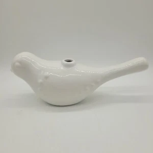 Arhaus White Ceramic Bird Vase or Air Plant Display - Picture 1 of 8